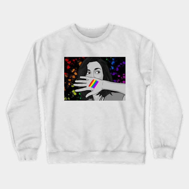 Kat Barrell Pride Crewneck Sweatshirt by sapb-artwork